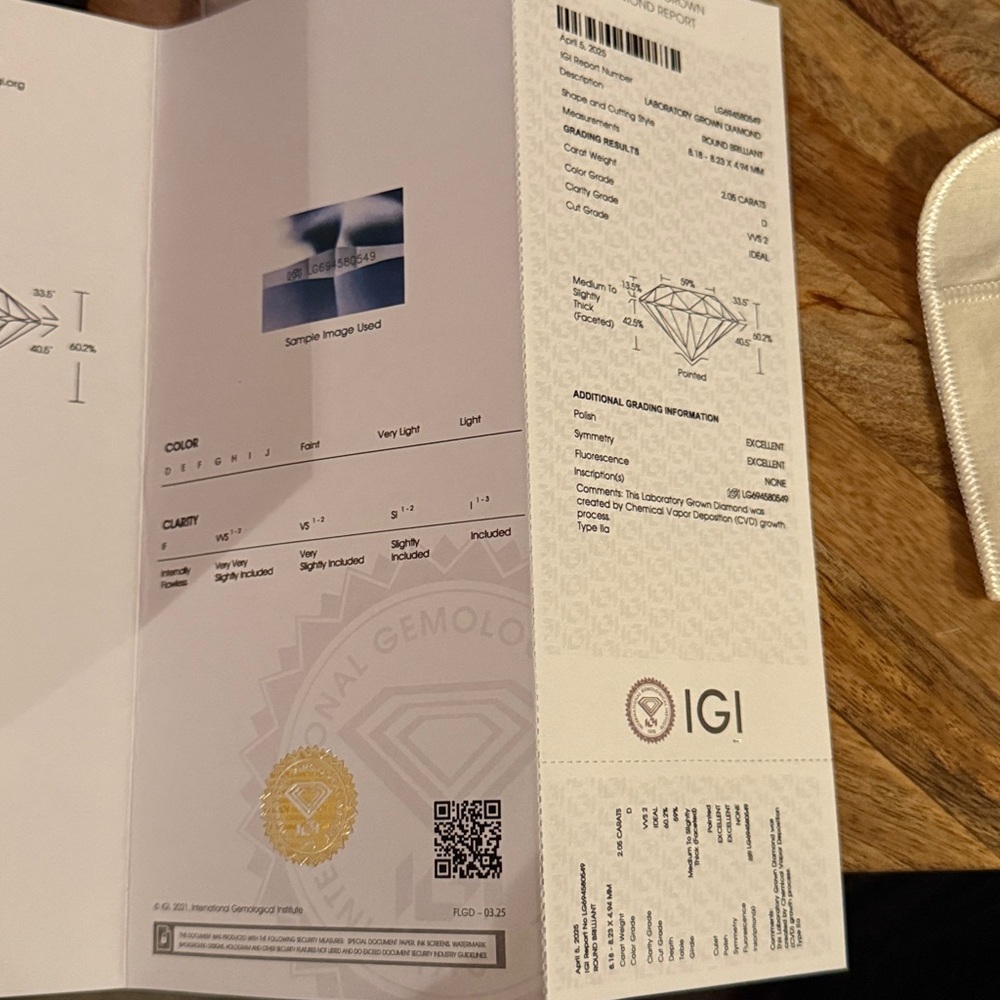 Lab Diamond Engagement Ring - Picture 7 of 11